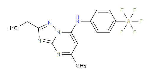 [4-[[2-Ethyl-5-methyl[1,2,4]triazolo[1,5-a]pyrimidin-7-yl]amino]phenyl]sulfur pentafluoride