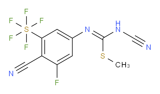 [2-Cyano-5-[[(Z)-(cyanoimino)(methylthio)methyl]amino]-3-fluorophenyl]sulfur pentafluoride