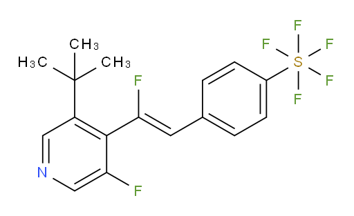(Z)-4-(2-(3-(tert-butyl)-5-fluoropyridin-4-yl)-2-fluorovinyl)(pentafluoromercapto)benzene