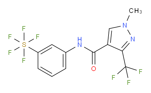[3-[[[1-methyl-3-(trifluoromethyl)-1H-pyrazol-4-yl]carbonyl]amino]phenyl]sulfur pentafluoride