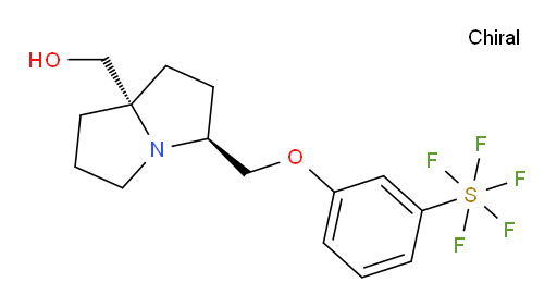 ((3S,7aS)-3-((3-(pentafluoromercapto)phenoxy)methyl)hexahydro-1H-pyrrolizin-7a-yl)methanol
