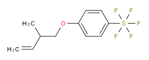 4-((2-methylbut-3-en-1-yl)oxy)(pentafluoromercapto)benzene
