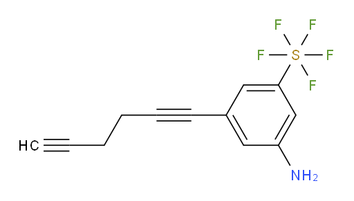 3-amino-5-(hexa-1,5-diyn-1-yl)(pentafluoromercapto)benzene