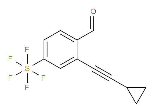 2-(cyclopropylethynyl)-4-(pentafluoromercapto)benzaldehyde