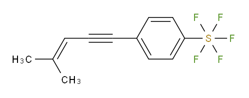 4-(4-methylpent-3-en-1-yn-1-yl)(pentafluoromercapto)benzene
