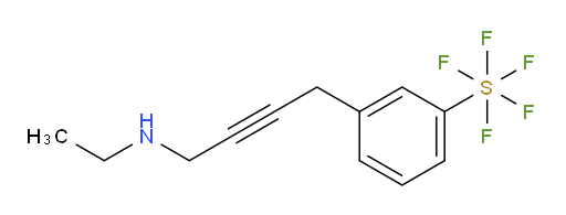 3-(4-(ethylamino)but-2-yn-1-yl)(pentafluoromercapto)benzene