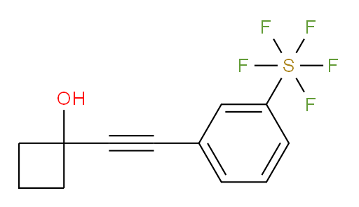 [3-[2-(1-hydroxycyclobutyl)ethynyl]phenyl]sulfur pentafluoride