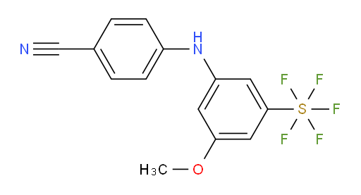 [3-[(4-Cyanophenyl)amino]-5-methoxyphenyl]sulfur pentafluoride