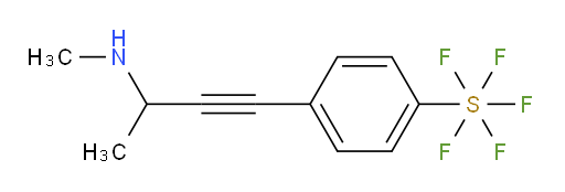 4-(3-(methylamino)but-1-yn-1-yl)(pentafluoromercapto)benzene