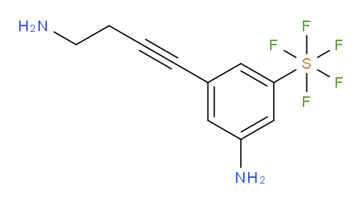 3-amino-5-(4-aminobut-1-yn-1-yl)(pentafluoromercapto)benzene