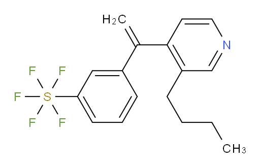 3-(1-(3-butylpyridin-4-yl)vinyl)(pentafluoromercapto)benzene