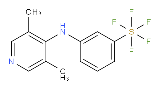 3-((3,5-dimethylpyridin-4-yl)amino)(pentafluoromercapto)benzene