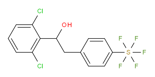 1-(2,6-dichlorophenyl)-2-(4-(pentafluoromercapto)phenyl)ethanol