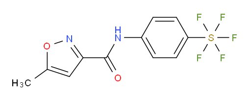 N-(4-(pentafluoromercapto)phenyl)-5-methylisoxazole-3-carboxamide