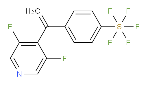 4-(1-(3,5-difluoropyridin-4-yl)vinyl)(pentafluoromercapto)benzene