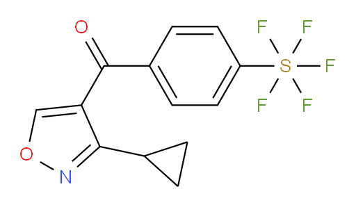 [4-[(3-Cyclopropyl-4-isoxazolyl)carbonyl]phenyl]sulfur pentafluoride