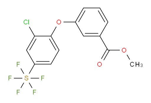 [3-chloro-4-[3-(methoxycarbonyl)phenoxy]phenyl]sulfur pentafluoride
