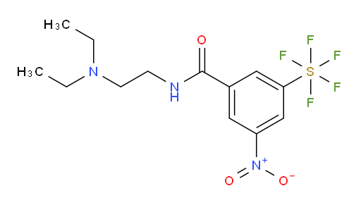 N-(2-(diethylamino)ethyl)-3-(pentafluoromercapto)-5-nitrobenzamide