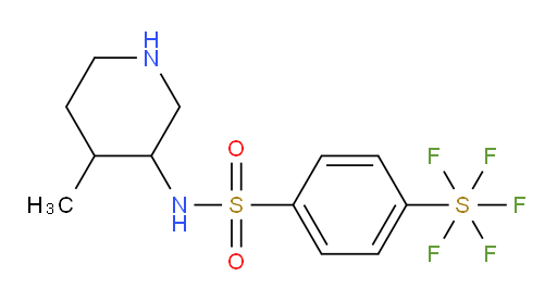 [4-[[(4-methyl-3-piperidinyl)amino]sulfonyl]phenyl]sulfur pentafluoride