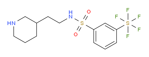 [3-[[[2-(3-piperidinyl)ethyl]amino]sulfonyl]phenyl]sulfur pentafluoride