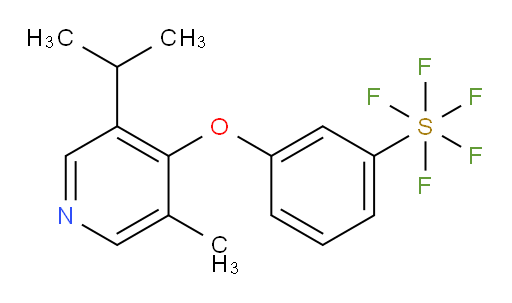 3-((3-isopropyl-5-methylpyridin-4-yl)oxy)(pentafluoromercapto)benzene