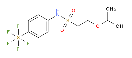 [4-[[[2-(1-methylethoxy)ethyl]sulfonyl]amino]phenyl]sulfur pentafluoride