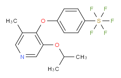4-((3-isopropoxy-5-methylpyridin-4-yl)oxy)(pentafluoromercapto)benzene