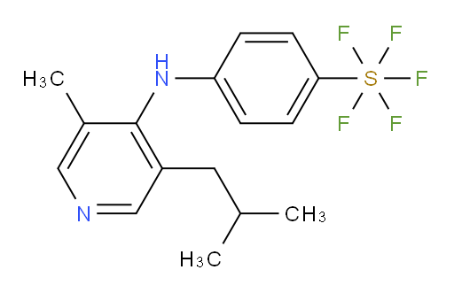 4-((3-isobutyl-5-methylpyridin-4-yl)amino)(pentafluoromercapto)benzene