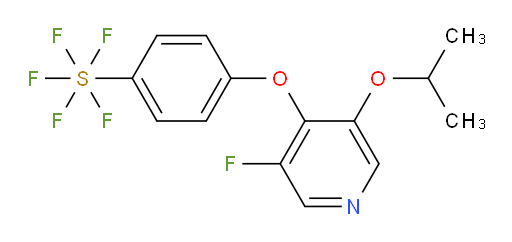 4-((3-fluoro-5-isopropoxypyridin-4-yl)oxy)(pentafluoromercapto)benzene