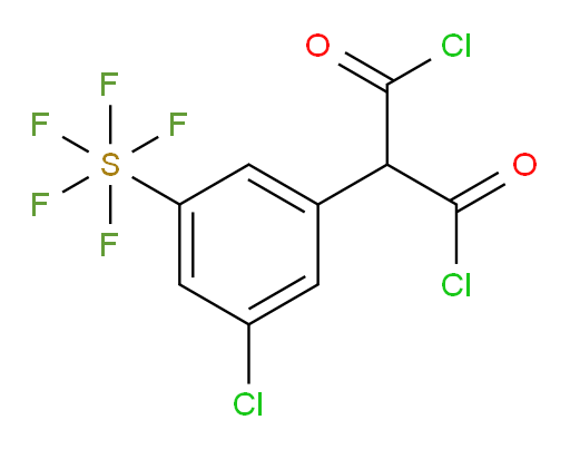 2-(3-chloro-5-(pentafluoromercapto)phenyl)malonyl dichloride