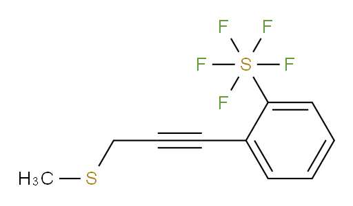 2-(3-(methylthio)prop-1-yn-1-yl)(pentafluoromercapto)benzene