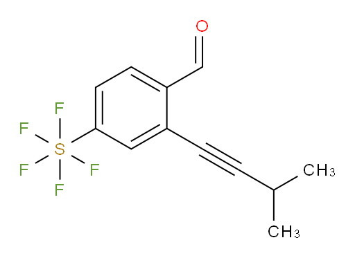 4-(pentafluoromercapto)-2-(3-methylbut-1-yn-1-yl)benzaldehyde