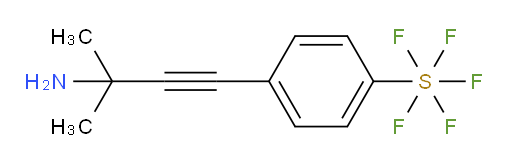 4-(3-amino-3-methylbut-1-yn-1-yl)(pentafluoromercapto)benzene