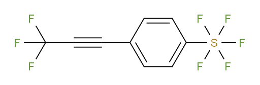4-(3,3,3-trifluoroprop-1-yn-1-yl)(pentafluoromercapto)benzene