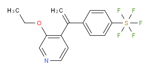 4-(1-(3-ethoxypyridin-4-yl)vinyl)(pentafluoromercapto)benzene
