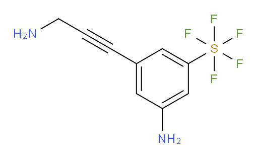 3-amino-5-(3-aminoprop-1-yn-1-yl)(pentafluoromercapto)benzene