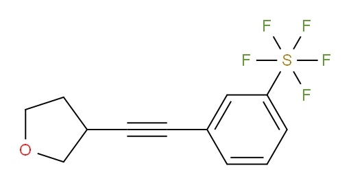3-((tetrahydrofuran-3-yl)ethynyl)(pentafluoromercapto)benzene