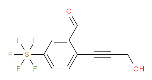 [3-formyl-4-(3-hydroxy-1-propyn-1-yl)phenyl]sulfur pentafluoride