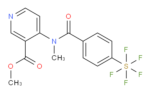methyl 4-(4-(pentafluoromercapto)-N-methylbenzamido)nicotinate