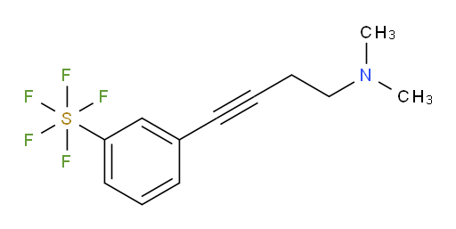 3-(4-(dimethylamino)but-1-yn-1-yl)(pentafluoromercapto)benzene