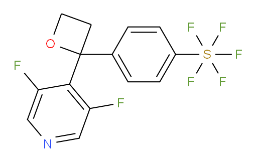 4-(2-(3,5-difluoropyridin-4-yl)oxetan-2-yl)(pentafluoromercapto)benzene