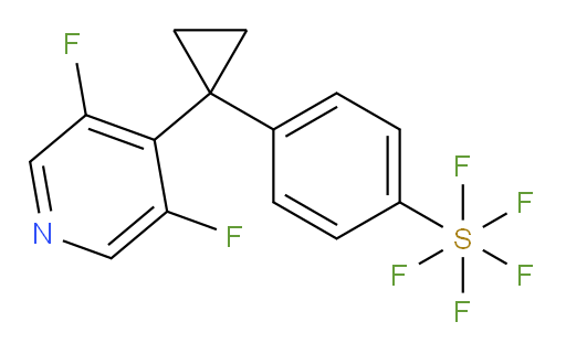 4-(1-(3,5-difluoropyridin-4-yl)cyclopropyl)(pentafluoromercapto)benzene