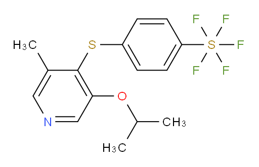 4-((3-isopropoxy-5-methylpyridin-4-yl)thio)(pentafluoromercapto)benzene