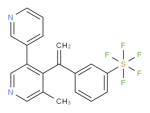 3-(1-(5-methyl-[3,3'-bipyridin]-4-yl)vinyl)(pentafluoromercapto)benzene