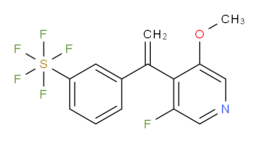 3-(1-(3-fluoro-5-methoxypyridin-4-yl)vinyl)(pentafluoromercapto)benzene