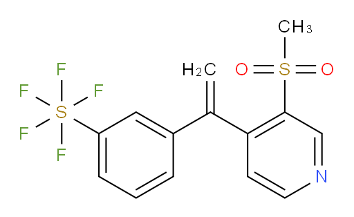 3-(1-(3-(methylsulfonyl)pyridin-4-yl)vinyl)(pentafluoromercapto)benzene