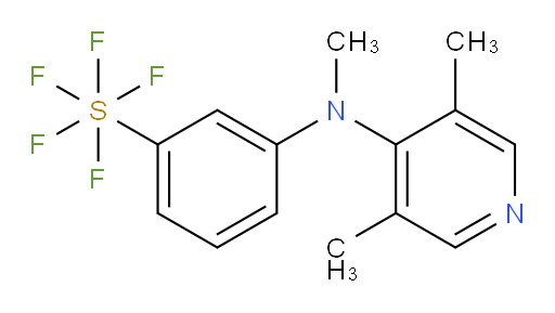 3-((3,5-dimethylpyridin-4-yl)(methyl)amino)(pentafluoromercapto)benzene
