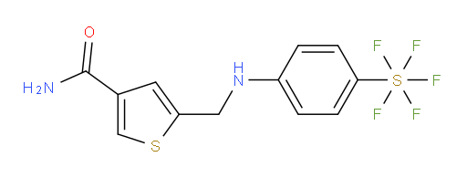 [4-[[[4-(Aminocarbonyl)-2-thienyl]methyl]amino]phenyl]sulfur pentafluoride