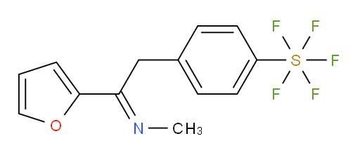 (E)-4-(2-(furan-2-yl)-2-(methylimino)ethyl)(pentafluoromercapto)benzene