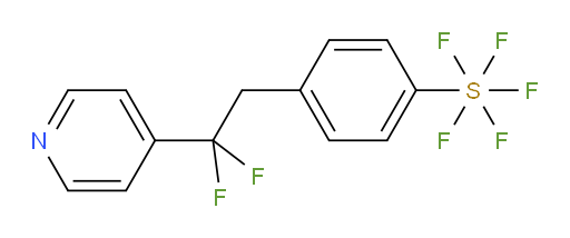 4-(2,2-difluoro-2-(pyridin-4-yl)ethyl)(pentafluoromercapto)benzene